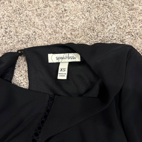 Speechless Black Mini Dress - Picture 4 of 5